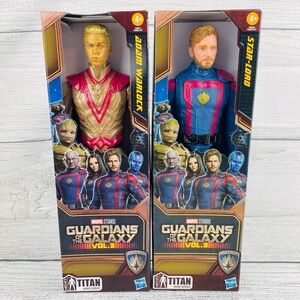 Marvel Guardians of the Galaxy Star Lord & Adam War Lock 12" Action Figures NEW